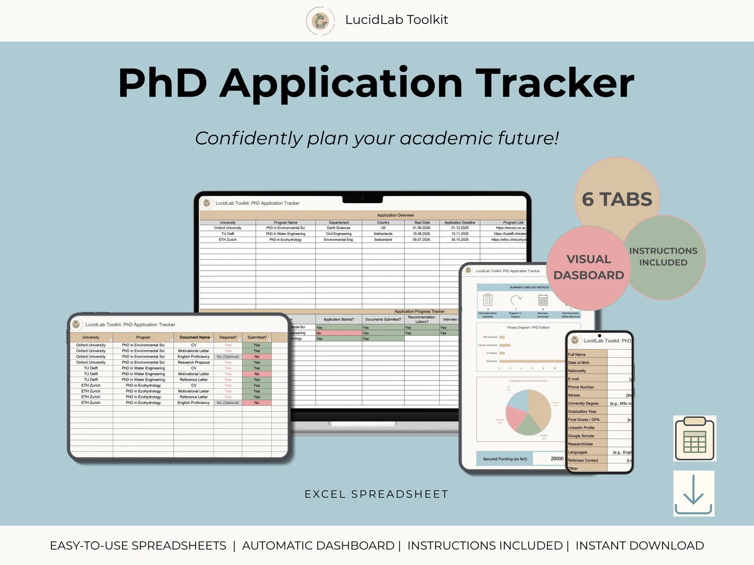 PhD Application Tracker