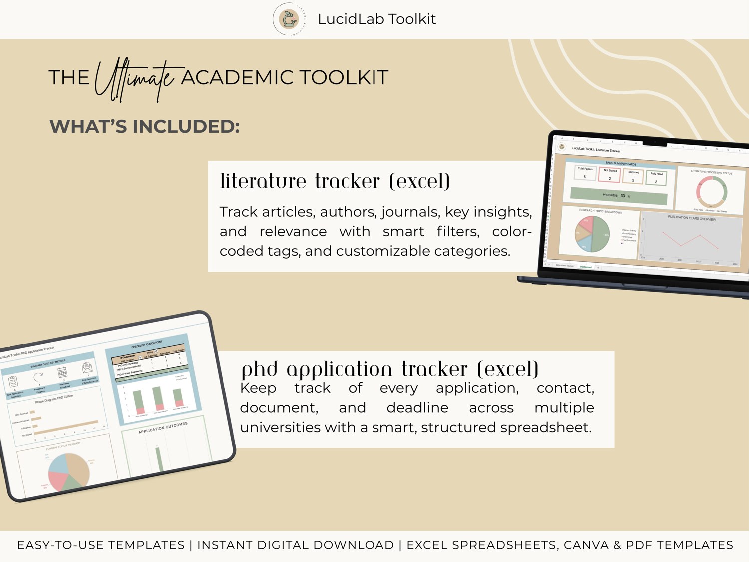 What's included: the two trackers
