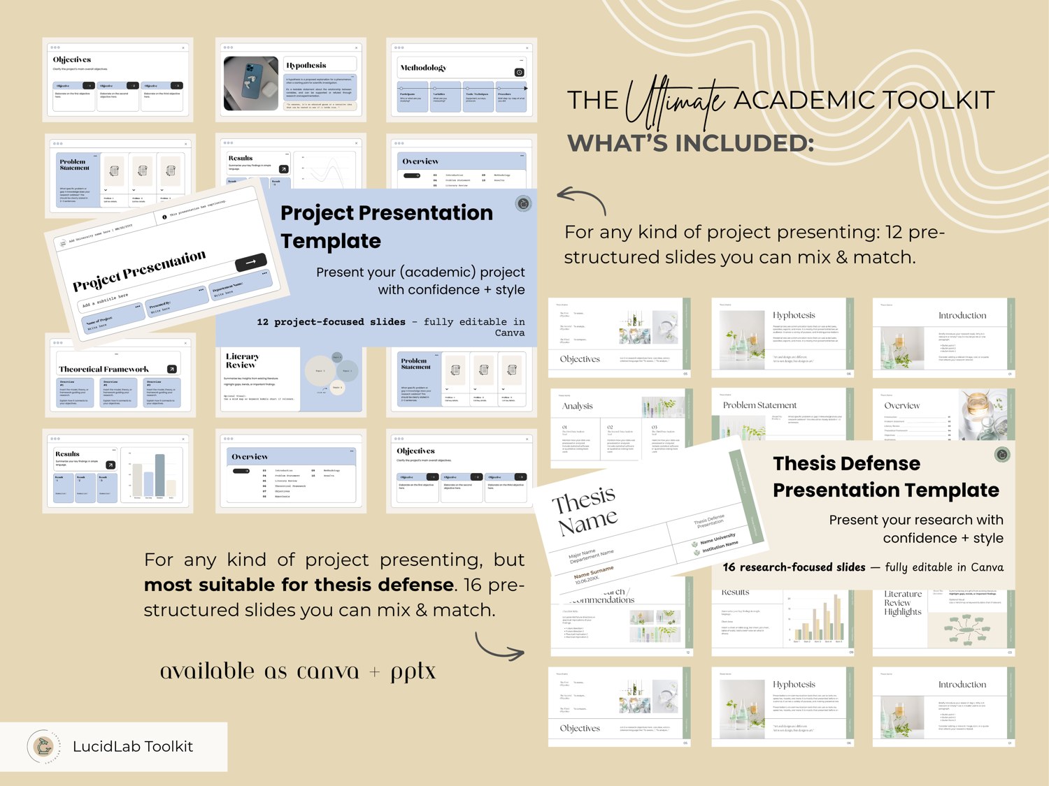 What's included: both presentation decks